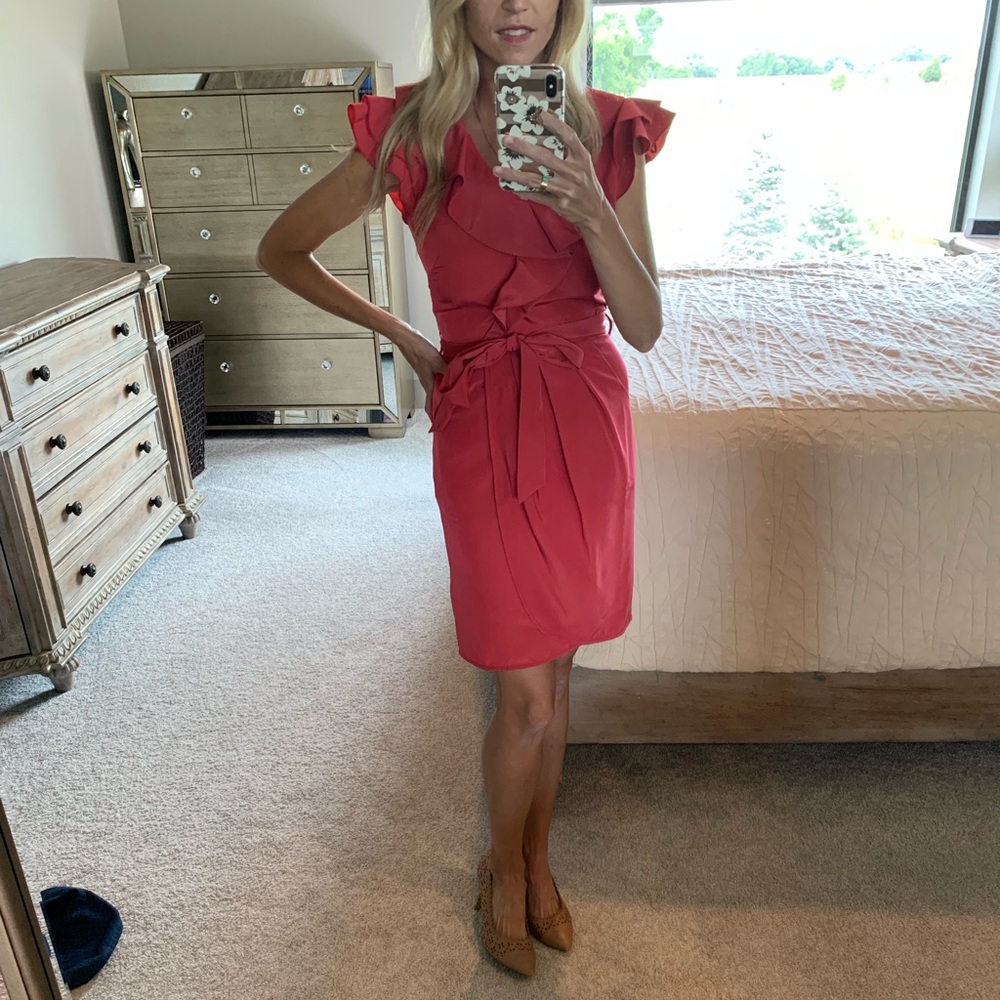Red cocktail dress